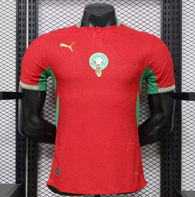 2026 FIFA World Cup Morocco Home Soccer Jersey Shirt Authentic Version